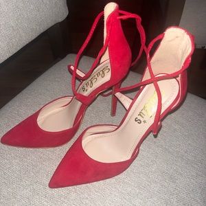 Lulus Pointed Toe Red Pumps